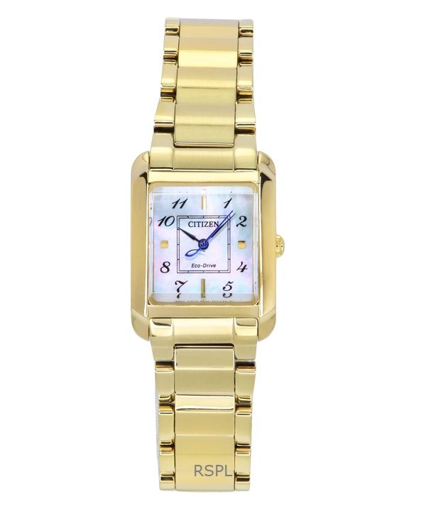 Orologio da donna Citizen L in acciaio inossidabile color oro con quadrante in madreperla Eco-Drive EW5602-81D