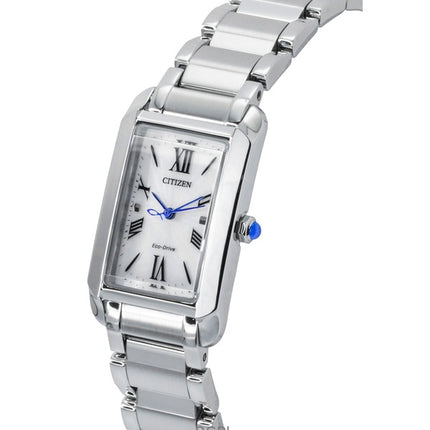 Orologio da donna Citizen L Eco-Drive EW5620-55A con quadrante argentato in acciaio inossidabile