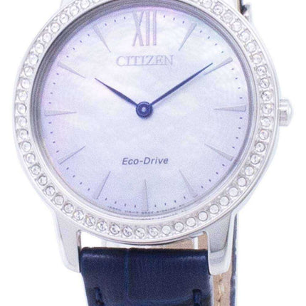 Orologio da donna analogico analogico con diamanti Diamond Eco-Drive EX1480-15D