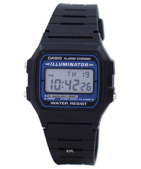 Orologio da uomo Casio Digital Alarm Quartz Crono Illuminator F-105W-1ADF F105W-1ADF