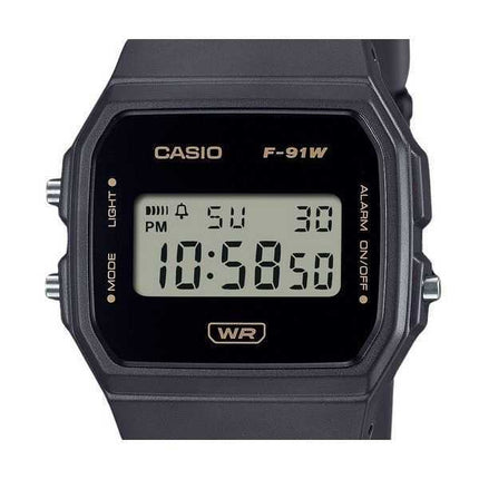 Casio POP Digital Gray Bio Based Resin Strap Quartz F-91WB-8A Orologio unisex