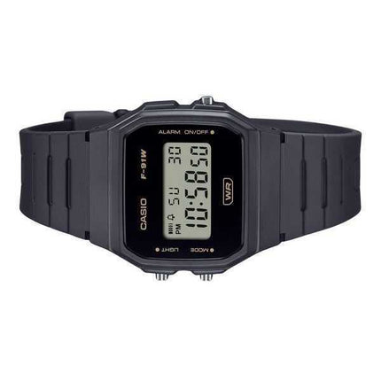 Casio POP Digital Gray Bio Based Resin Strap Quartz F-91WB-8A Orologio unisex