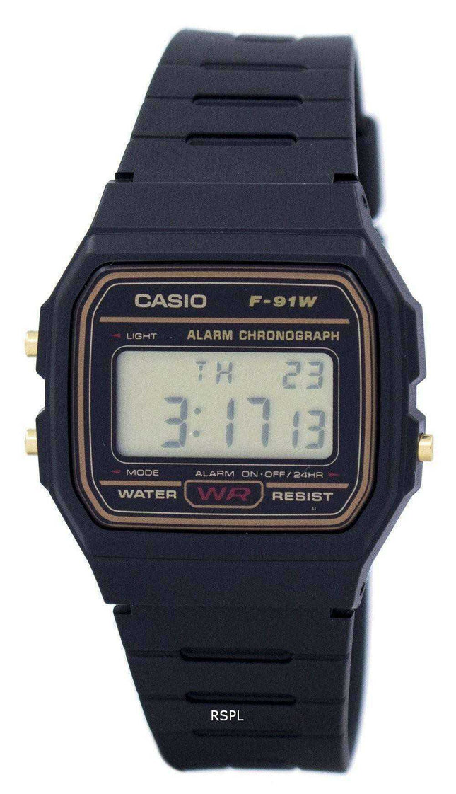 Casio Alarm Chronograph Digital F-91WG-9S F91WG-9S Orologio da uomo
