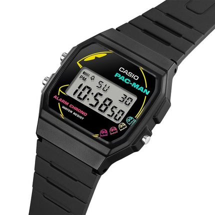 Casio Standard Digital PAC-MAN Collaboration Cinturino in resina bio-based al quarzo F-91WPC-1A Orologio unisex