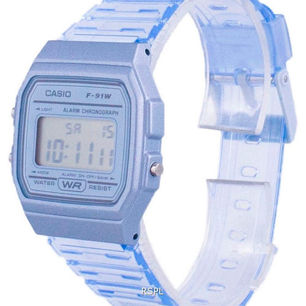Orologio unisex Casio Youth Blue Resin Digital F-91WS-2 F91WS-2