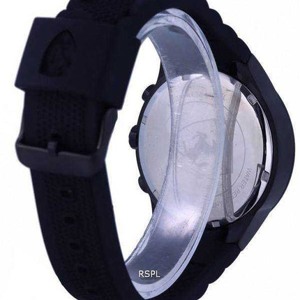 Orologio da uomo Ferrari Scuderia Chronograph Analog Silicon quadrante nero Quartz F0830260.G