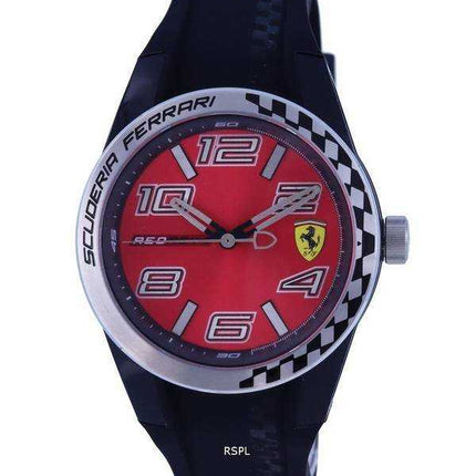 Orologio da uomo Ferrari Scuderia Redrev-T Silicon quadrante rosso al quarzo F0830335.G