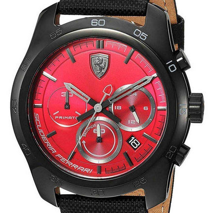 Ferrari Primato cronografo cinturino in pelle quarzo 0830447 orologio da uomo