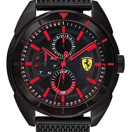 Orologio da uomo Ferrari Scuderia Forza con quadrante nero al quarzo 0830636