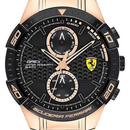 Orologio Ferrari Scuderia Apex quadrante nero al quarzo 0830640 da uomo
