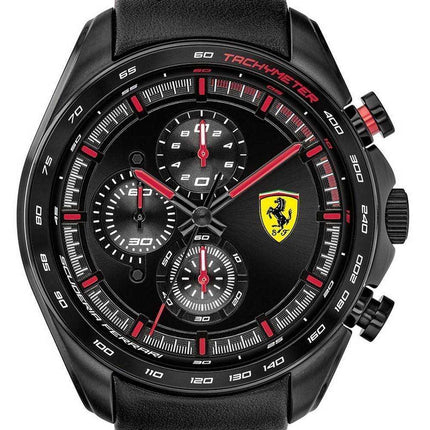 Ferrari Scuderia Speedracer cronografo cinturino in pelle quarzo 0830647 orologio da uomo