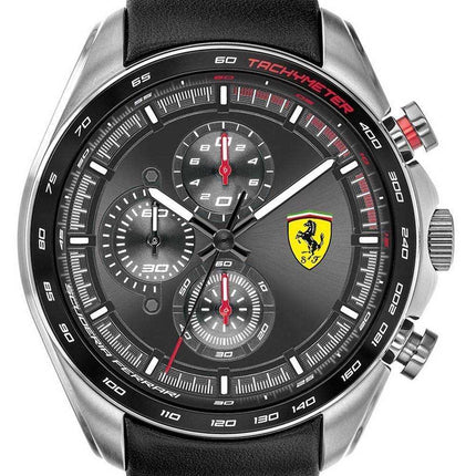 Ferrari Scuderia Speedracer cronografo cinturino in pelle quarzo 0830648 orologio da uomo