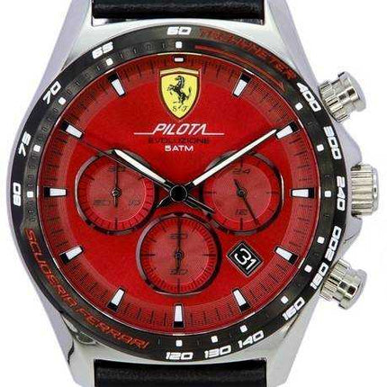 Scuderia Ferrari Pilota Evo cronografo quadrante rosso quarzo 0830713 orologio da uomo