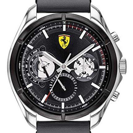 Ferrari Scuderia Speedracer Open Heart Leather Strap Quartz 0830753 Orologio da uomo