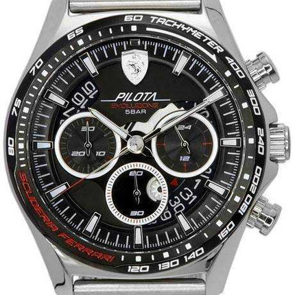 Scuderia Ferrari Pilota Evo cronografo quadrante nero quarzo 0830826 orologio da uomo