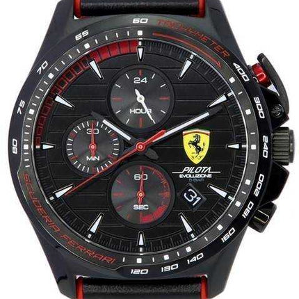 Scuderia Ferrari Pilota Evo Turbo cronografo quadrante nero quarzo 0830849 orologio da uomo