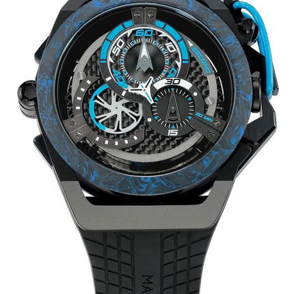 Orologio da uomo Mazzucato Rim Monza reversibile cronografo doppio quadrante automatico F1-BK2925