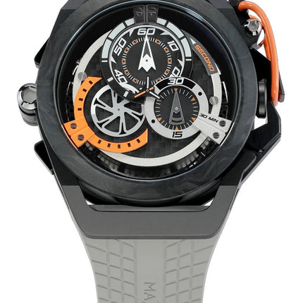 Orologio Mazzucato Rim Monza Cronografo Reversibile Doppio Quadrante Automatico F1-GYBLK Orologio da Uomo