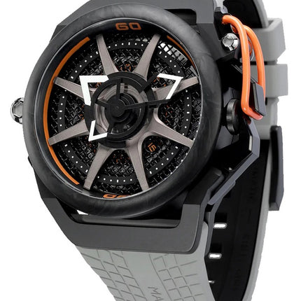 Orologio Mazzucato Rim Monza Cronografo Reversibile Doppio Quadrante Automatico F1-GYBLK Orologio da Uomo