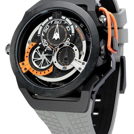 Orologio Mazzucato Rim Monza Cronografo Reversibile Doppio Quadrante Automatico F1-GYBLK Orologio da Uomo