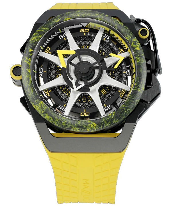 Orologio Mazzucato Rim Monza Cronografo Reversibile Doppio Quadrante Automatico F1-YWBLK Orologio da Uomo