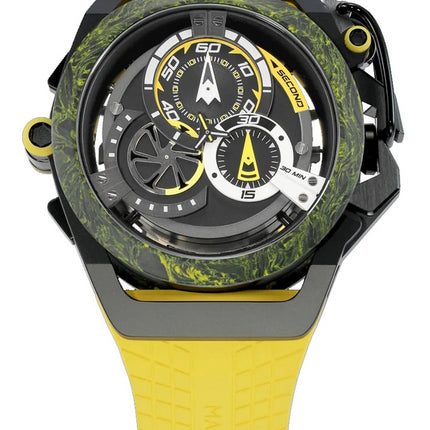 Orologio Mazzucato Rim Monza Cronografo Reversibile Doppio Quadrante Automatico F1-YWBLK Orologio da Uomo