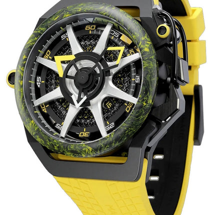 Orologio Mazzucato Rim Monza Cronografo Reversibile Doppio Quadrante Automatico F1-YWBLK Orologio da Uomo