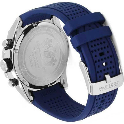 Orologio da uomo Festina The Originals cronografo cinturino in caucciù quadrante blu al quarzo F20330-2 100M