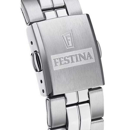 Festina Classics Orologio da uomo in acciaio inossidabile con quadrante nero al quarzo F20437-4 100M