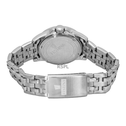 Orologio da donna Festina Classic in acciaio inossidabile con quadrante blu al quarzo F20455-3 100M