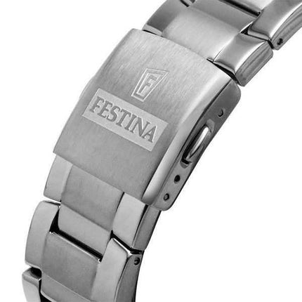 Orologio da uomo Festina Sport Cronografo in acciaio inossidabile quadrante blu al quarzo F20463-2 100M