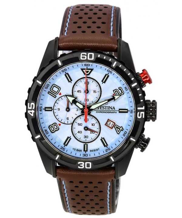 Festina Sport cronografo quadrante blu quarzo F20519-1 F205191 100M orologio da uomo it