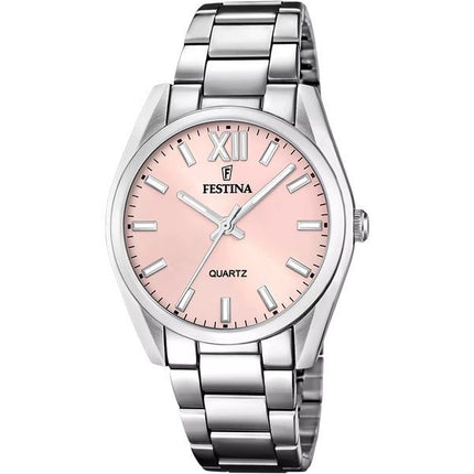 Orologio da donna Festina Alegria in acciaio inossidabile con quadrante rosa al quarzo F20622-2