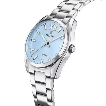 Festina Boyfriend Orologio da donna in acciaio inossidabile con quadrante blu al quarzo F20622-3