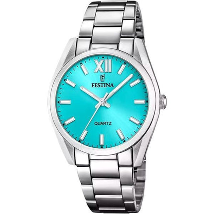 Orologio da donna Festina Alegria in acciaio inossidabile con quadrante turchese al quarzo F20622-D