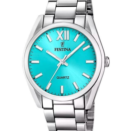 Orologio da donna Festina Alegria in acciaio inossidabile con quadrante turchese al quarzo F20622-D