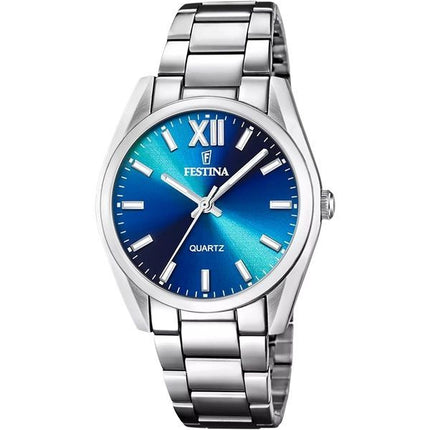 Festina Alegria Orologio da donna in acciaio inossidabile con quadrante blu al quarzo F20622-I
