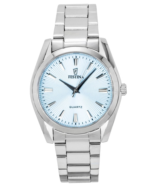 Orologio da donna Festina Boyfriend in acciaio inossidabile con quadrante turchese e movimento al quarzo, modello F20622-P