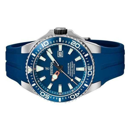 Festina The Originals Cinturino in gomma Quadrante blu Quarzo Diver&#39;s F20664-1 200M Orologio da uomo
