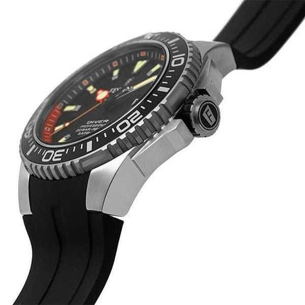 Orologio da uomo Festina Diver con cinturino in caucciù quadrante nero al quarzo F20664-3 200M