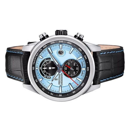 Festina Timeless Cronografo Cinturino in Pelle Quadrante Blu Quarzo F20695-2 100M Orologio da Uomo