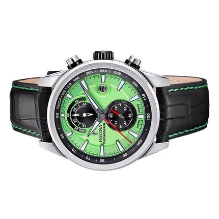 Festina Timeless Cronografo Cinturino in Pelle Quadrante Verde Quarzo F20695-3 100M Orologio da Uomo