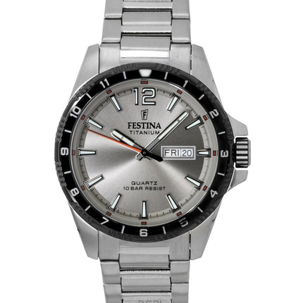 Orologio da uomo Festina Titanium Grey Dial Quartz F20698-1 100M