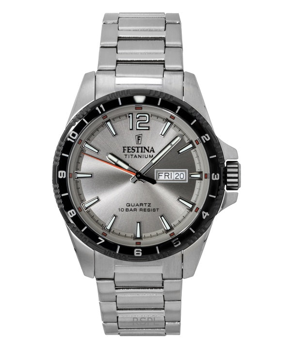 Orologio da uomo Festina Titanium Grey Dial Quartz F20698-1 100M