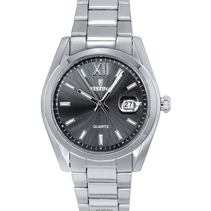 Orologio da uomo Festina Classic in acciaio inossidabile con quadrante grigio al quarzo F20707-3