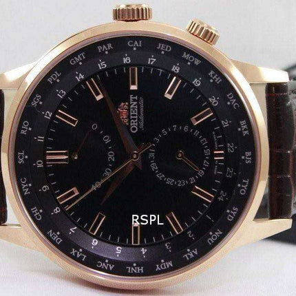 Orient Automatic 21 Jewels World Time Power Reserve FA06001B Orologio da uomo