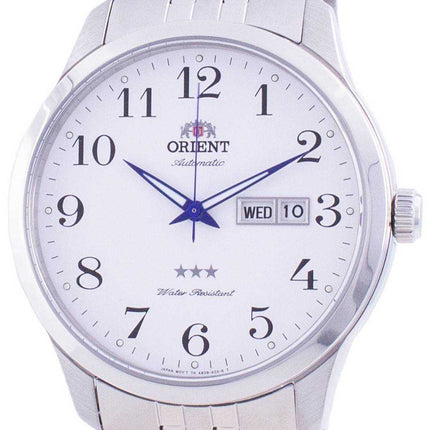 Orologio da uomo Orient Tri Star quadrante bianco automatico FAB0B002W9