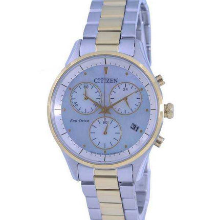 Orologio da donna Citizen Chandler Chronograph Eco-Drive FB1444-56D in acciaio inossidabile bicolore