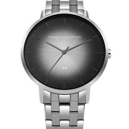 Orologio da uomo FCUK quadrante nero in acciaio inossidabile al quarzo FC1306BM