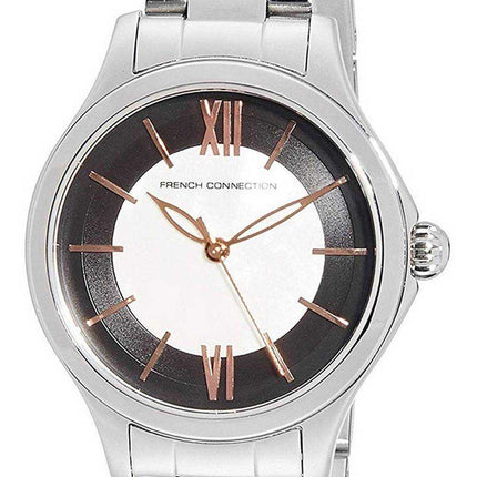Orologio da donna FCUK con quadrante argento in acciaio inossidabile al quarzo FCS1009SM